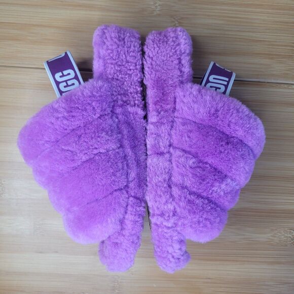 ugg fluff yeah slides Womens Size 6 Youth 4 Berrylicious Purple comfy lounge - Picture 3 of 9